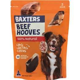 Baxter's Beef Hooves Dog Treats 3 pack