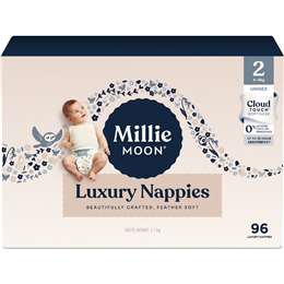 Millie Moon Luxury Nappies Size 2 (4-8kg) 96 pack