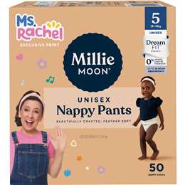 Millie Moon Luxury Nappy Pants Size 5 (13-18kg) 50 pack