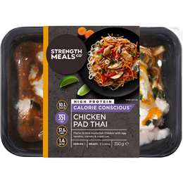 Strength Meals Co High Protein Chicken Pad Thai 350g