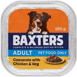 Baxter's Adult Wet Dog Food Tray Chicken & Vegetables 100g