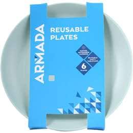 Armada Reusable Plates Assorted 6 pack
