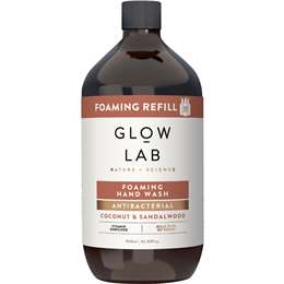 Glow Lab Coconut & Sandalwood Foaming Hand Wash Refill 900mL