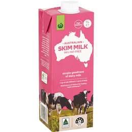 Woolworths Skim Long Life Milk UHT 1L