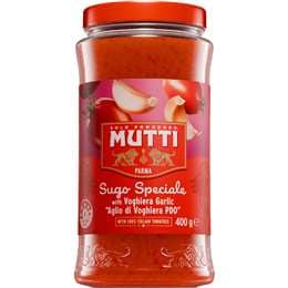 Mutti Sugo Speciale Pasta Sauce With Voghiera Garlic 400g