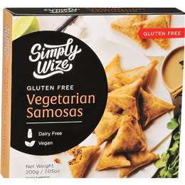 Simply Wize Gluten Free Vegetarian Samosas 200g