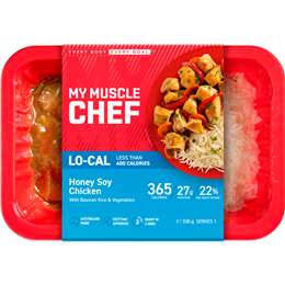 My Muscle Chef Lo-cal Honey Soy Chicken With Rice & Vegetables 330g