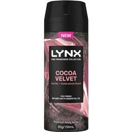 Lynx Fine Fragrance Body Spray Cocoa Velvet 150mL