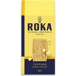Roka Cheddar Cheese Crispies 70g