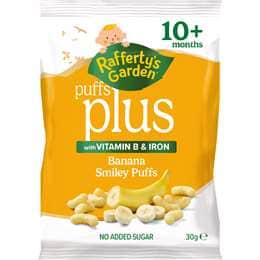 Rafferty's Garden Smiley Puffs Banana 30g