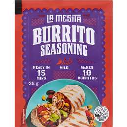 La Mesita Seasoning Burrito Mild 35g