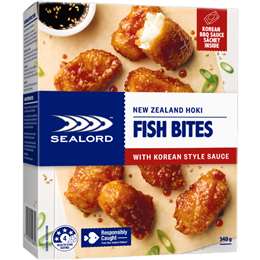 Sealord Korean Style Hoki Fish Bites 340g