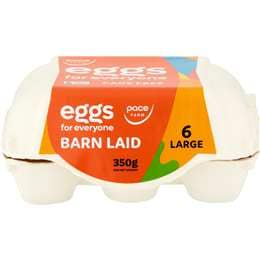 Pace Farm 6 For Everyone Large Barn Laid Eggs 350g