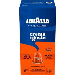 Lavazza Crema E Gusto Forte Coffee Pods Nespresso Compatible 30 pack