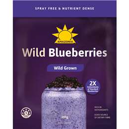 Amazonia Frozen Wild Blueberries 300g