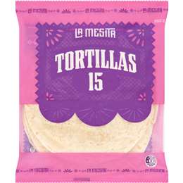 La Mesita Burrito Tortillas 15 pack