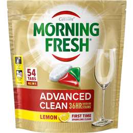 Morning Fresh Advanced Clean Dishwasher Tablets Lemon 54 pack