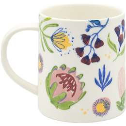 Inspire Hand Painted Flowers Mug each
