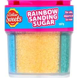 Dollar Sweets Rainbow Sanding Sugar 107g
