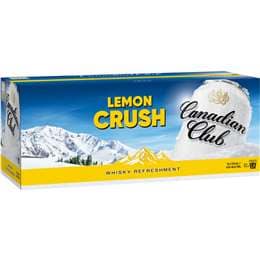 Canadian Club Lemon Crush 4.8% 375mL x 10 pack