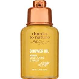Thanks To Nature Shower Oil Nourish Almond & Vanilla 55mL