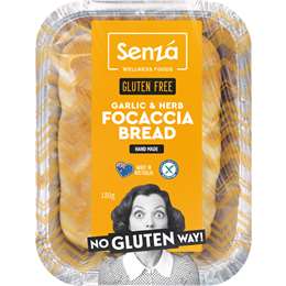 Senza Garlic & Herb Focaccia Bread 180g