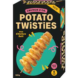 Crunch & Co Potato Twisties With Chicken Salt 520g