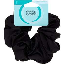 Oscar Orsen Satin Scrunchies Black 2 pack