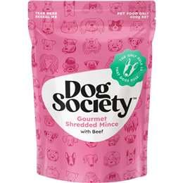 Dog Society Gourmet Shredded Mince With Beef Pet Food 400g