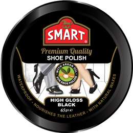 Smart Shoe Polish High Gloss Black 65g