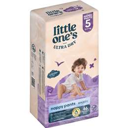 Little One's Nappy Pants Size 5 Walker (12-17kg) 46 pack