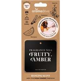 Aromadrive Hanging Square Car Air Freshener Fruity Amber each