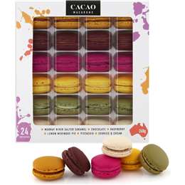 Cacao Petit Macarons 24 pack