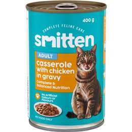 Smitten Wet Cat Food Casserole Chicken In Gravy 400g