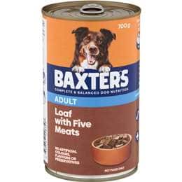 Baxter's Adult Dog Food Wet Loaf Five Meats 700g