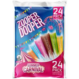 Zooper Dooper Summer Carnival Ice Blocks Mix 70mL x 24 pack