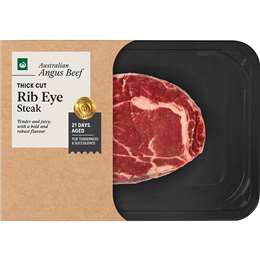 Woolworths Australian Angus Beef Rib Eye Steak 270g - 420g