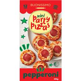 Buonissimo Party Pizzas Pepperoni 12 pack