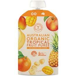 Australian Organic Food Co. Tropical Fruit Puree Pouch 120g