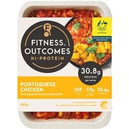 Fitness Outcomes Portuguese Chicken With Roasted Potato & Sweet Corn 350g