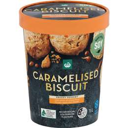 Woolworths Caramelised Biscuit Frozen Dessert 1L