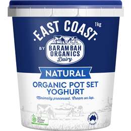 Barambah Organics Organic Pot Set Yoghurt Natural 1kg