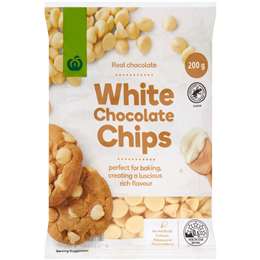 Woolworths White Chocolate Chips 200g