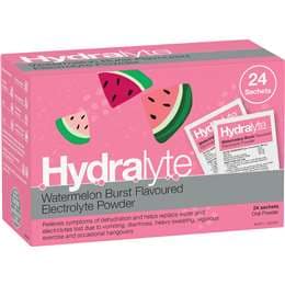 Hydralyte Electrolyte Powder Sachets Watermelon 24 pack