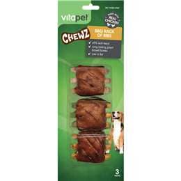 Vita Pet Chewz BBQ Rack Of Ribs 3 pack