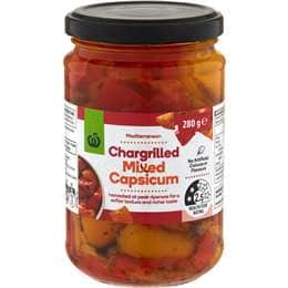 Woolworths Chargrilled Capsicum 280g