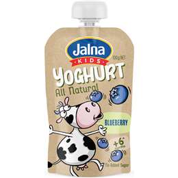 Jalna Kids All Natural Yoghurt Pouch Blueberry 100g