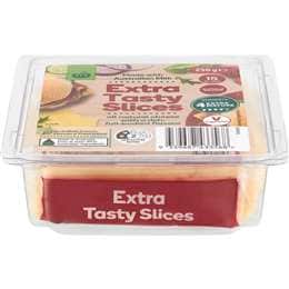 Woolworths Extra Tasty Cheese Slices 250g