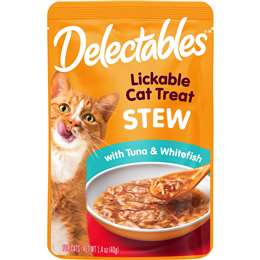 Delectables Lickable Stew Cat Treats Tuna & Whitefish 40g