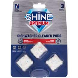 Shine Optimum Dishwasher Cleaner Pods 3 pack